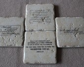 Inspirational Scriptures Stone Tile Coaster Set
