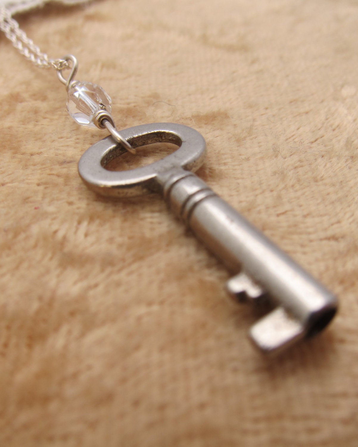Julia: Vintage Key on Sterling Silver