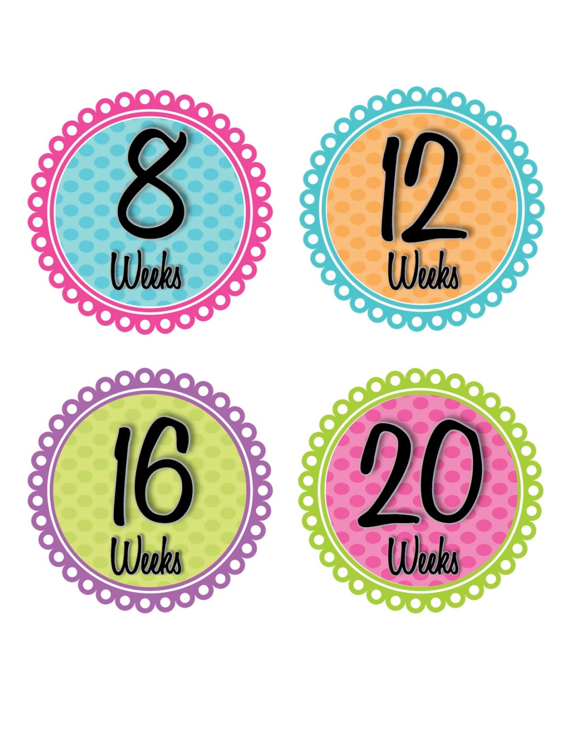Maternity Stickers Pregnancy Week Baby Bump Stickers Weekly Belly Stickers Pink Blue Green Expectant Moms Maternity Photo Prop - Sammie