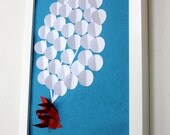 Unique Wedding Guest Book Alternative Personalized 3D Weddings Balloons for 40-80 Guests Origami Paper Cranes Wedding Guestbook