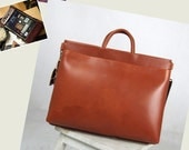 14-16 inches Vintage Large bag Leather Messenger Bag/Backpack-IPad Macbook/Satchel travel/School/leather luggage/Briefcase Bag/leather bag