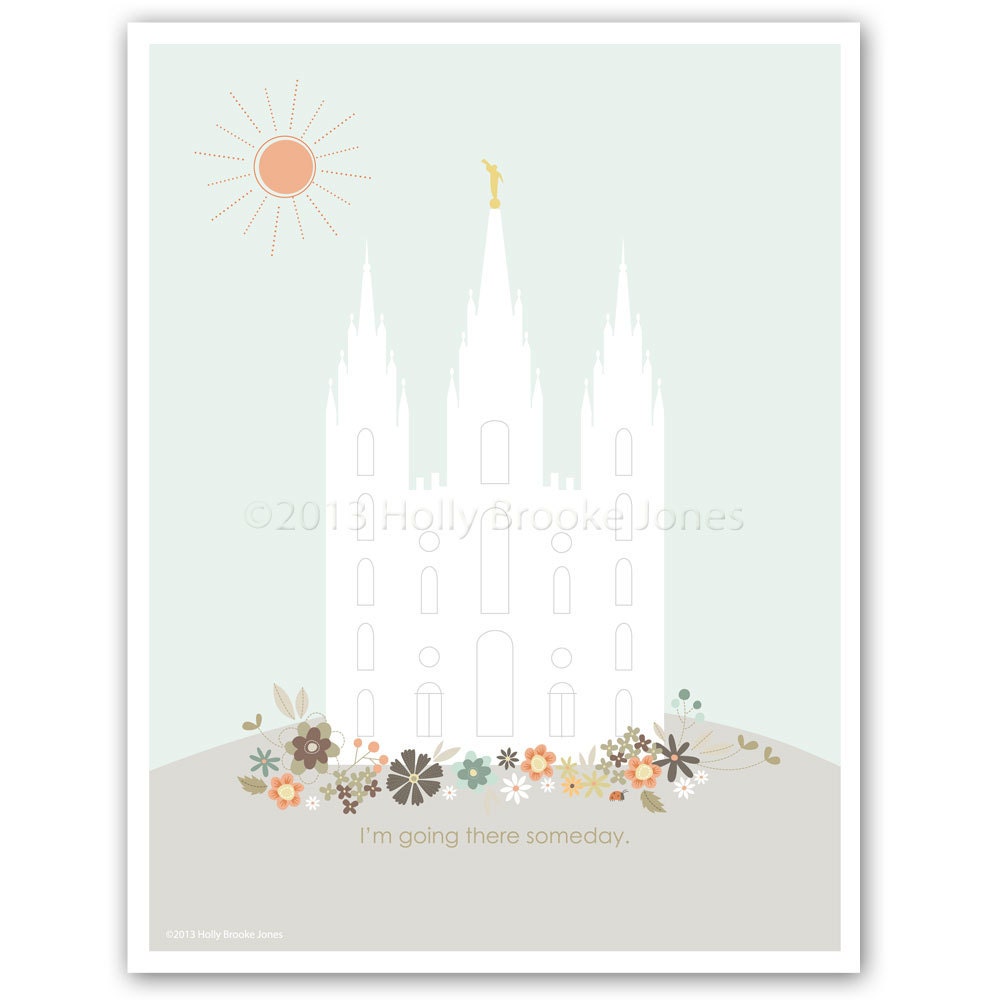 LDS Temple Printout - 8.5 x 11 inch - Printable digital file - Instant Download - Lulu
