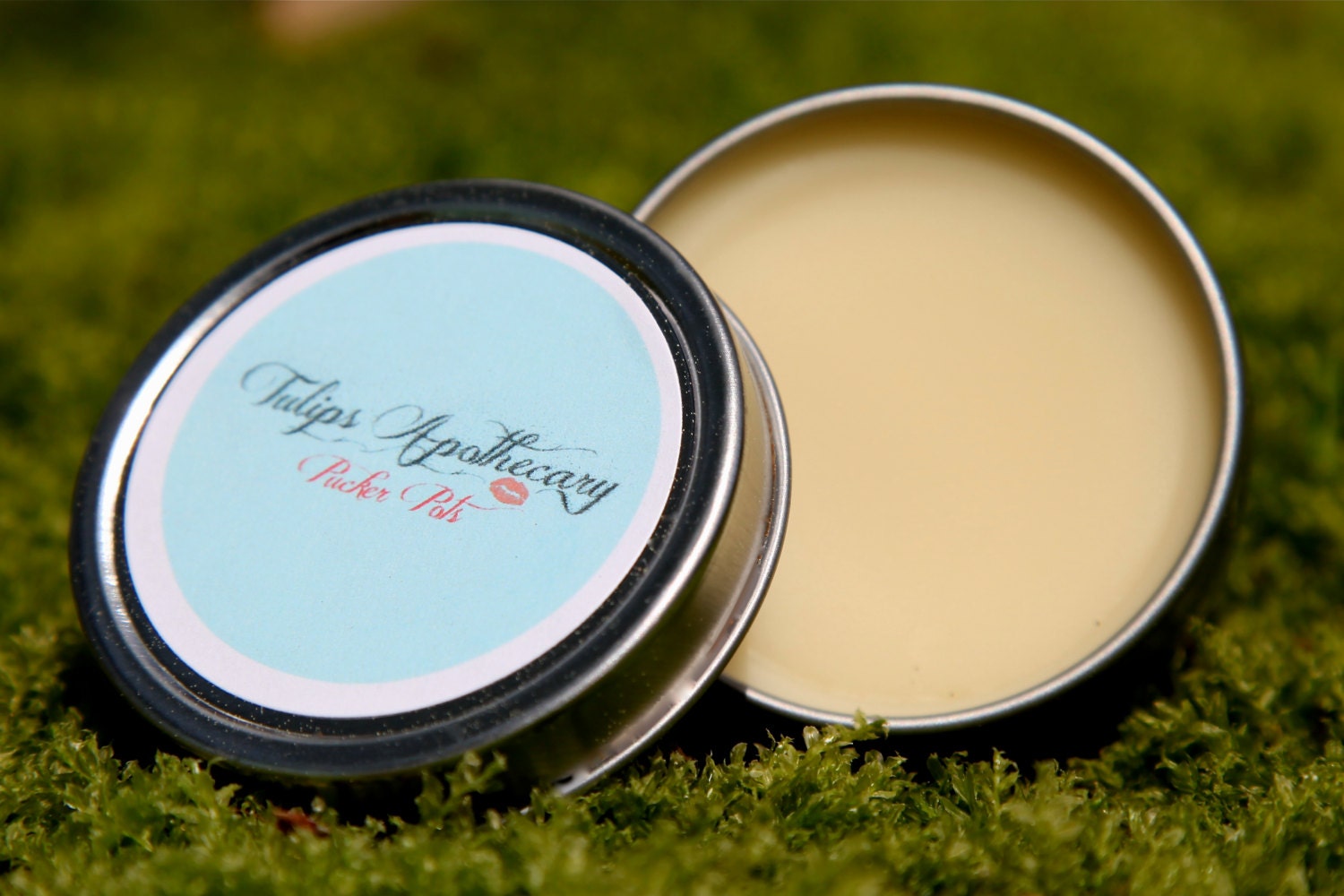 Beeswax Lip Balm Tin Vanilla Almond Honey 1oz  - All Natural with Essential Oils - Honey Bee Mine
