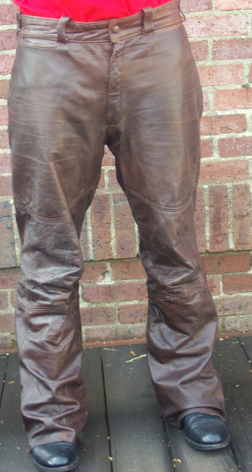 Vintage Harley Davidson Leather Motorcycle Pants