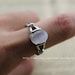 twilight new moon Bella with natural The Moonstone ring  Agate stone antique jewelry steampunk gift