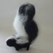 Needlefelted Baby Skunk, "Sweet William"