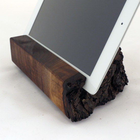 Wood iPad Stand  Live Edge Wood Walnut - Dorid