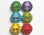 Abe's Mudokons - Pinback Button 6 Pack