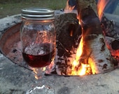 Set of 2 redneck wine glass good for camping, mason jar