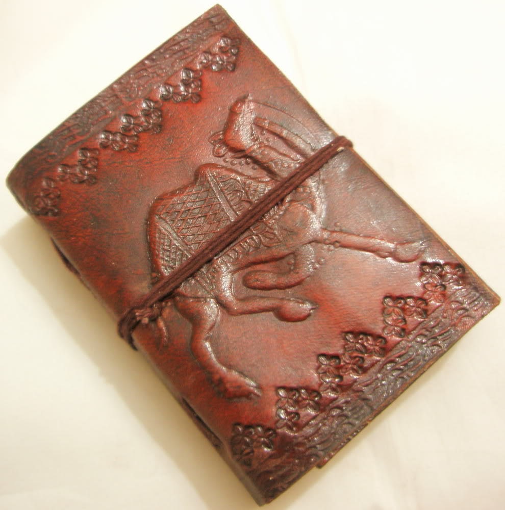 Handmade Leather Bound Journal Blank Embossed Diary Writing Notebook Sketchbook