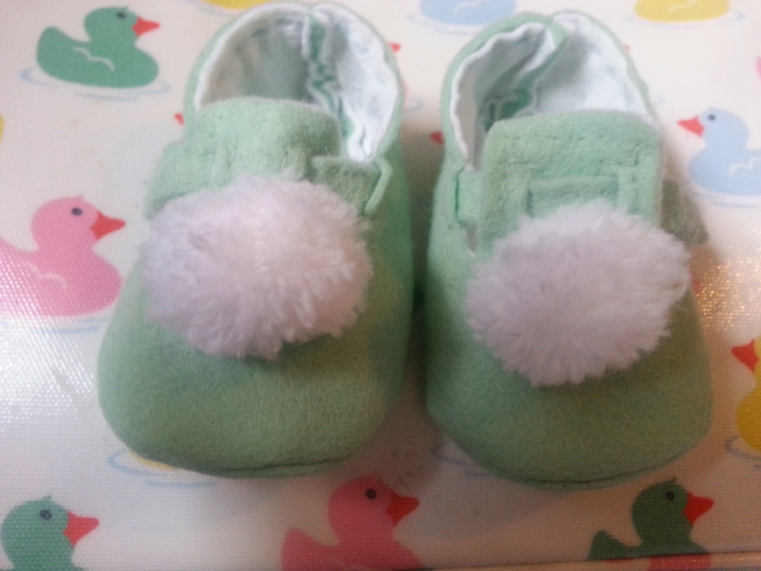 Personalised Baby Booties. Handmade in Felt. 0-3months