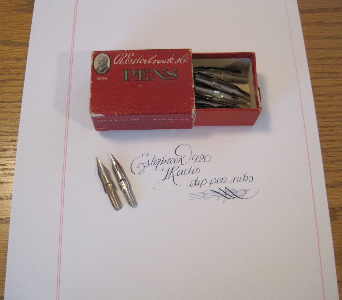 Esterbrook No. 920 Radio dip pen nibs in original box
