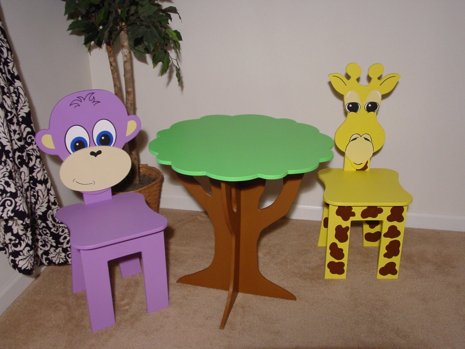 Jungle Animal Collection - Children's Table & Chairs
