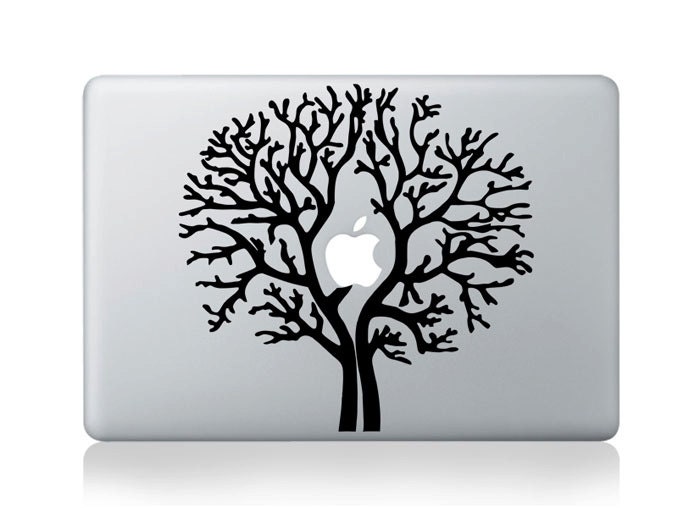 Double Trees -- Mac Decal Mac Sticker Macbook Decals Macbook Stickers  Vinyl Decal for Apple Laptop Macbook Pro / Macbook Air / iPad
