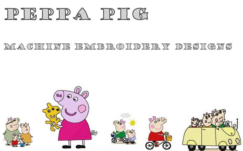 Machine Embroidery Designs Peppa Pig Di TheEmbroideryFairy