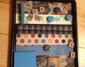 Repurposed cookie sheet magnetic board