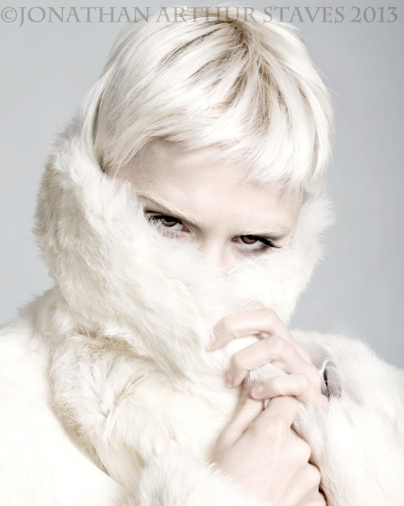White on White Fashion Print 16x20" Signed