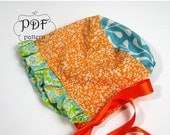 PDF Baby Bonnet Sewing Pattern for girls