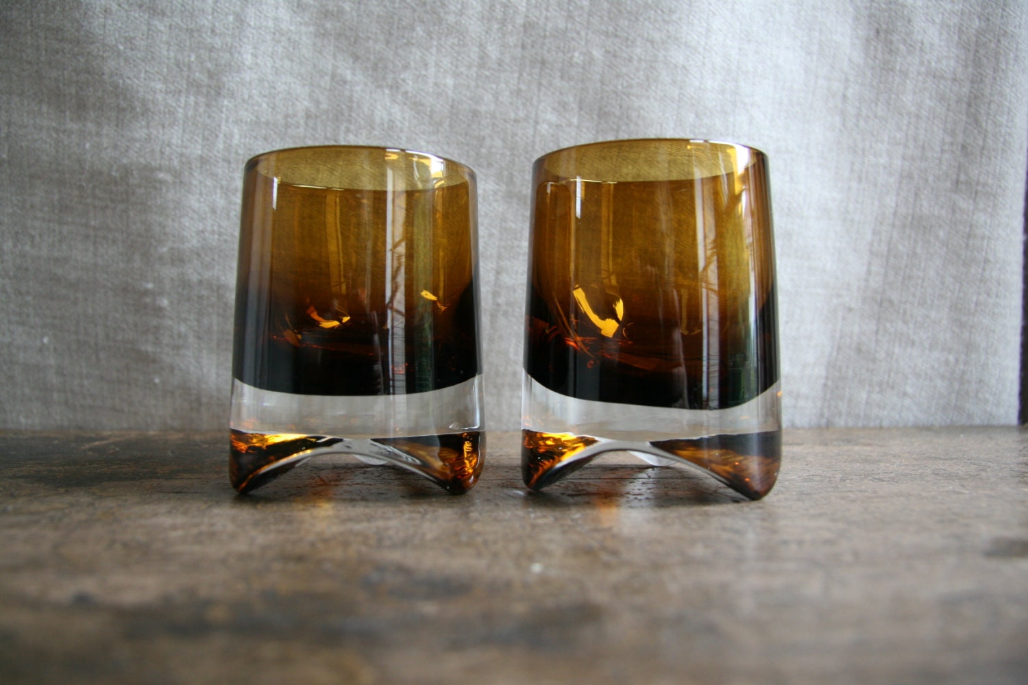 Vintage brown chunky retro glasses - authentic 1970s great for Entertaining