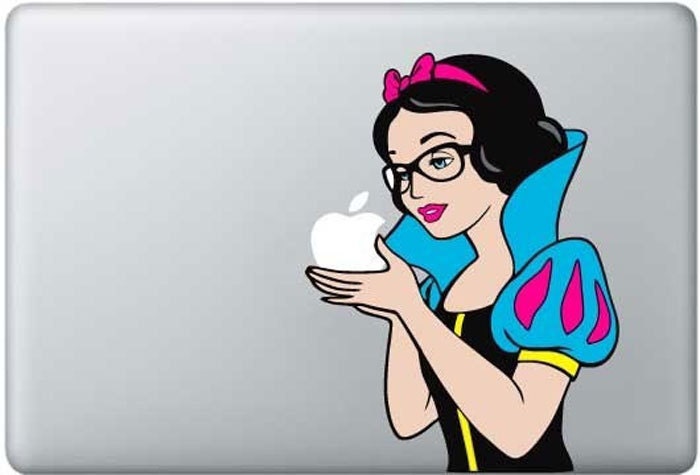 Snow White----Mac decal Macbook Decals Macbook Stickers Macbook Pro decals Macbook Air decals Vinyl decal for Apple Mac iPad iPhone