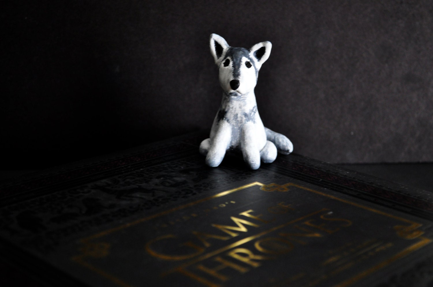 Game of Thrones Direwolf // Nymeria (Handmade clay sculpture)