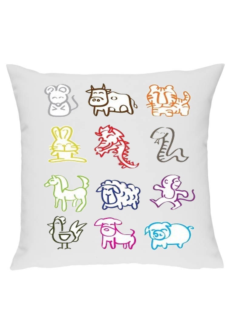 Fruits Basket - Chinese Zodiac 12 Animals - Anime - Manga - Cushion / Pillow Cover  - 12 x 12 - Handmade