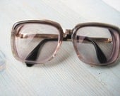 Thick brown eyeglasses. vintage eyewear for Hipster. Festival summer is coming