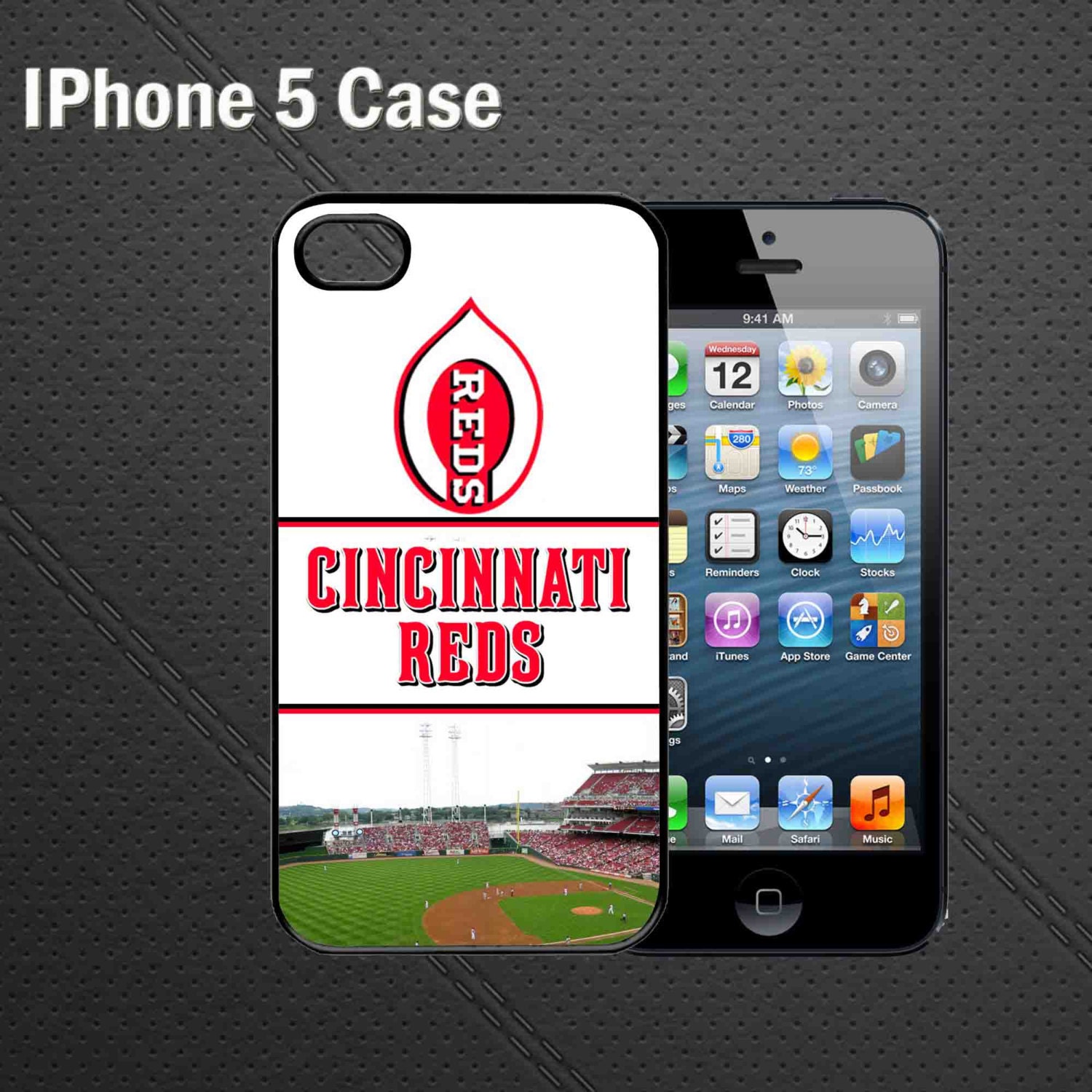 Baseball-470, Cincinnati Reds -IPhone 5 Case,IPhone 4/4s Case,Samsung Galaxy Case