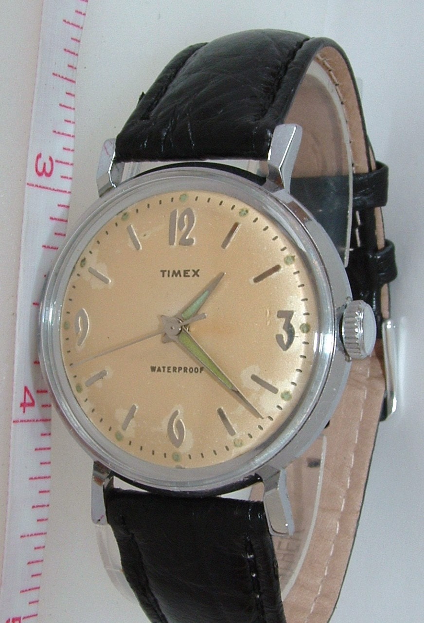 Vintage Mens 1959 Timex Wind Up Watch by HanysVintageWatches