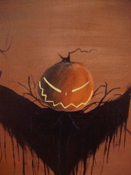 Primitive Halloween Sign Sleepy Hollow Decorations Headless Horseman Scarecrow pumpkinhead pumpkinpatch