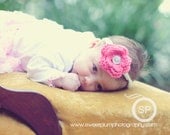 Baby Girl Headbands Baby Headband With 4 Flowers - Newborn Headband