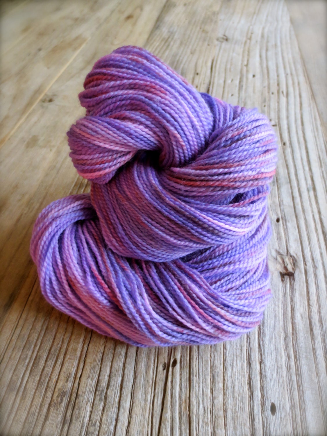 nestle fingering in petticoat - superwash merino wool watercolor glaze handpainted fingering weight yarn
