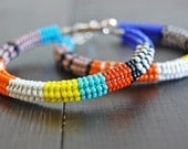 Beaded Hoop Earrings - Akos