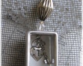 Steampunk watch parts tin box mini shrine assemblage base supply kit