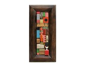 Twenty-Four ASSEMBLAGE Salvaged Wood Collage Art by Suzanna Scott
