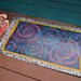 Rug, Floor cloth, mat, canvas, hand painted