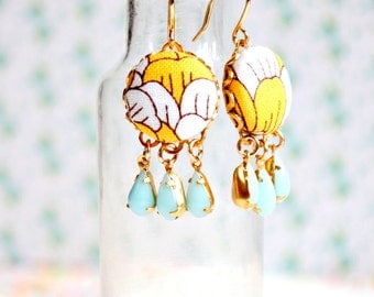 Little Yellow Chandelier Earrings