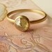 Yellow and Green Rose Cut Diamond Ring, Deposit