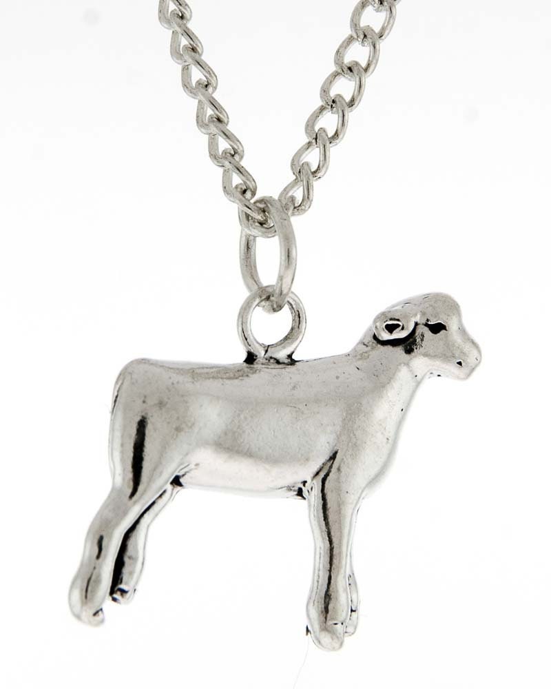 Stock Show Lamb Necklace in Sterling Silver Free by wirelady