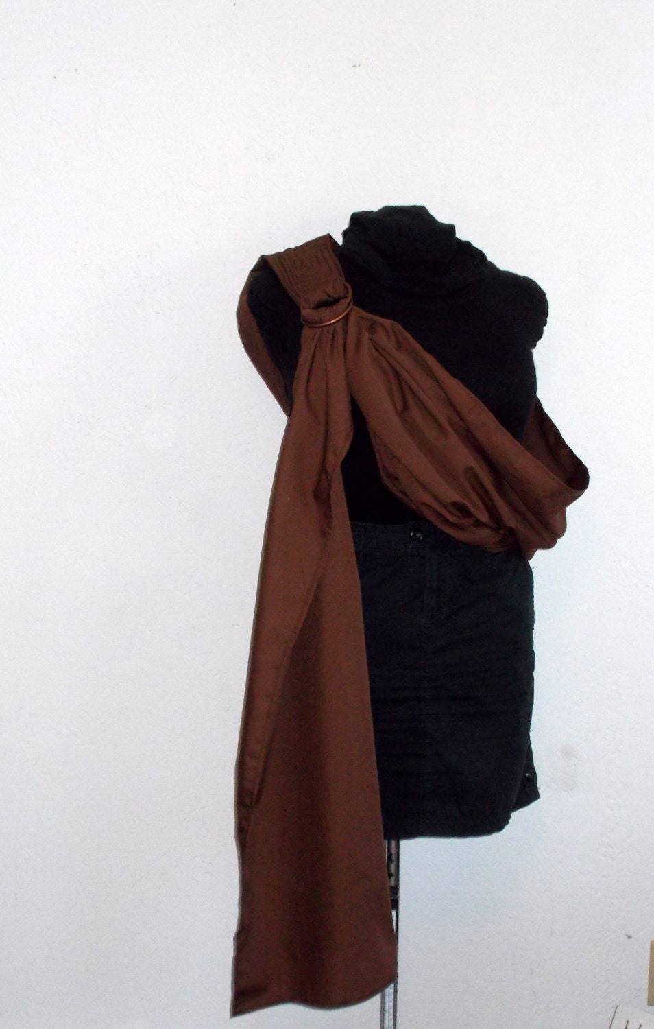 Baby Sling Wrap - Weld-free Rings - Cotton -  Chocolate Pie Brown