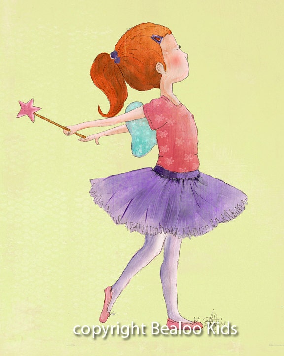Ballerina Art  8x10 Print