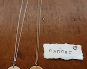 Cancer. Zodiac Constellation Pendant Necklace