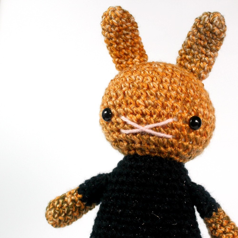 amigurumi plush toy, stuffed bunny rabbit toy, children, kid, plushie boy toy .. little ambrose