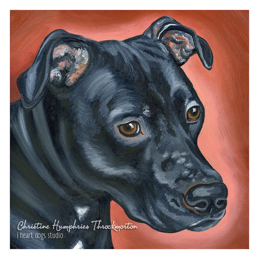 Pit Bull (black) print