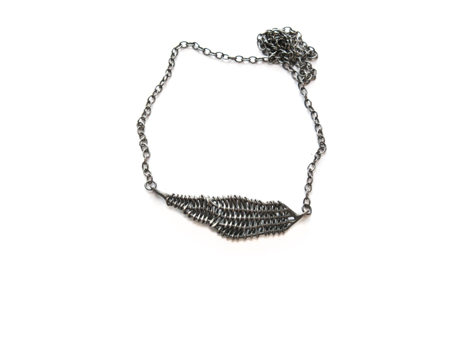 woven: vein necklace one