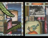 Birds of a Different Feather - Set of FOUR Prints of Original Collage