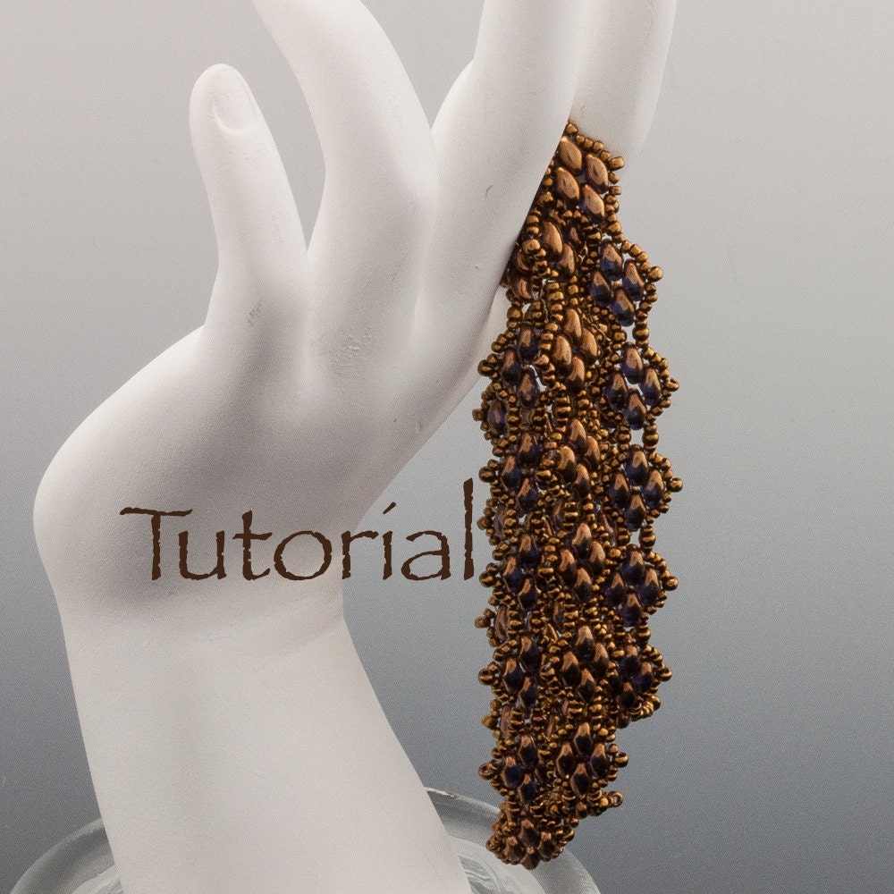 SuperDuo Beadwoven Bracelet Tutorial Sensuous Strands Digital Download