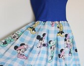 MINNIE MOUSE Disney Baby Doll Top Shirt Blue