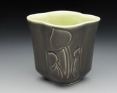 Cup with Aspen Leaves