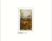 Collage Abstraction Series..No. 3  - Original Abstract Mixed Media Painting in mat by Kathy Morton Stanion EBSQ